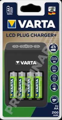 Chargeur de piles LCD Plug Charger+ 2100 mAh VARTA