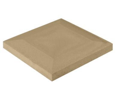 Chapeau de pilier plat demi-pente 37 x 37 x 3,5 cm ton pierre Casa GGI