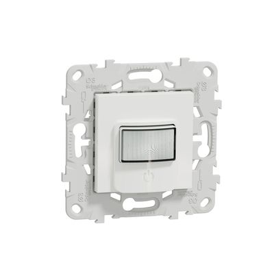 Détecteur de mouvements + bouton poussoir blanc - Unica SCHNEIDER ELECTRIC