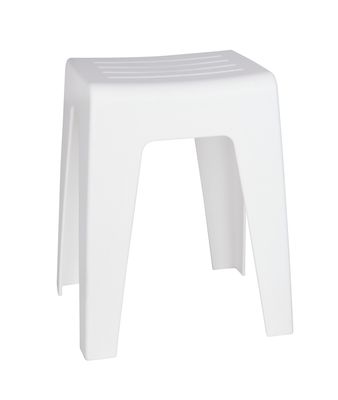 Tabouret de salle de bains blanc Kumba WENKO