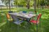 Table de jardin aluminium et céramique Hortense Silver L 200 / 260 X l 100 X H 76 cm