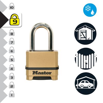 Cadenas à combinaison largeur 56 mm Excell® en zinc MASTER LOCK