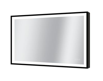 Miroir LED rectangulaire 75 X 100 cm Swann Black 2 MP GLASS