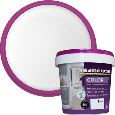 Résine colorée de rénovation blanche 500 ml - RESINENCE