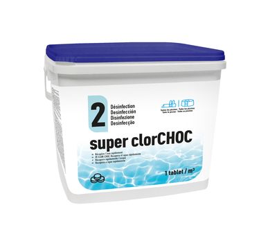 Chlore choc en pastille de 20 gr 5kg sans acide Borique