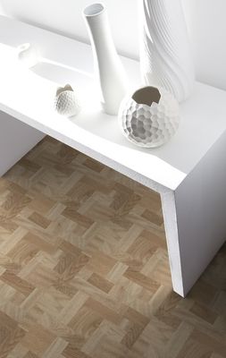 Sol vinyle décor parquet mosaïque chêne Wood Clear 1,3x305x305mm GERLFOR