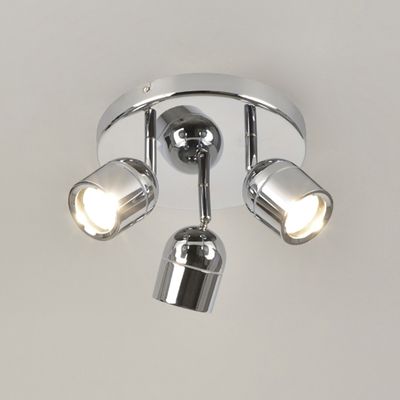 Plafonnier salle de bain Lyam IP44 chromé GU10 3 x 400 Lumens COREP