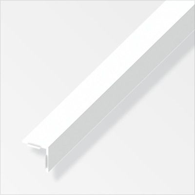 Cornière égale adhésive en PVC 15 X 15 mm blanc 2,5 m ALFER