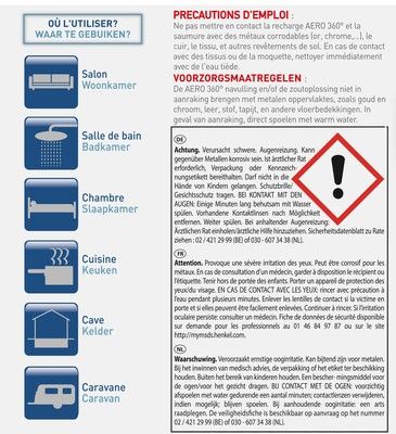 Recharges pour absorbeur d'humidité Aéro 360° par 6 RUBSON