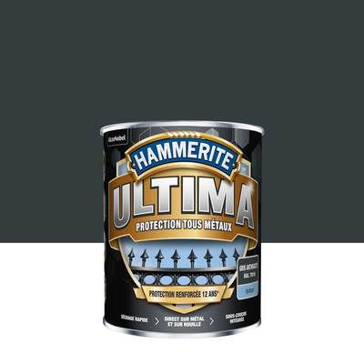 Peinture fer extérieure Ultima gris anthracite RAL 7016 brillant 750 ml - HAMMERITE