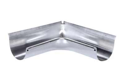 Angle extérieur 90° zinc pour gouttière G25 diamètre 80 mm SCOVER PLUS