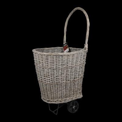 PANIER SHOPPER ROUES GRIS 2