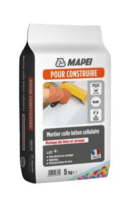 Mortier colle béton cellulaire blanc 5 kg MAPEI