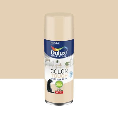 Aérosol de peinture Color Touch ivoire RAL 1015 brillant 400 ml - DULUX VALENTINE