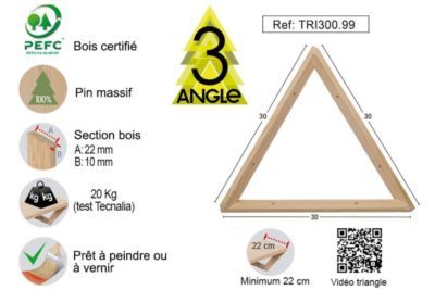 Equerre triangle 30 x 30 x 30 cm ASTIGARRAGA