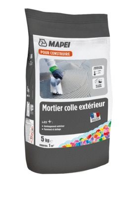 Mortier colle extérieur blanc 5 kg MAPEI