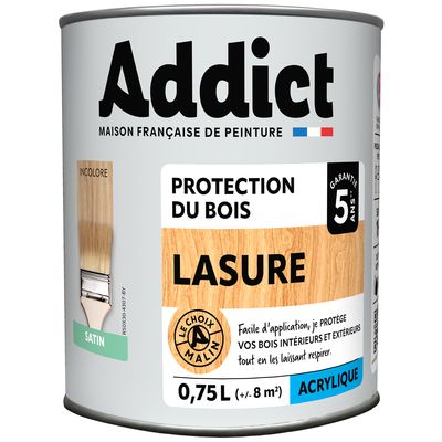 Lasure 5 ans Incolore 750 ml - ADDICT