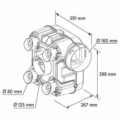 VMC simple flux autoréglable à détection d'humidité Calibri perf AUTOGYRE