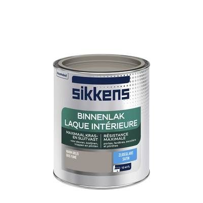 Peinture Laque intérieure gris fumé satin 750 ml SIKKENS