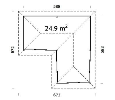 Abri de jardin Bianca SET 4 Bois naturel 24,9 m2 Livraison incluse domicilePALMAKO