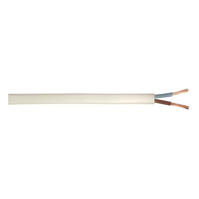 Câble HO3VVH-F 2 x 0,75 mm² 10 m blanc