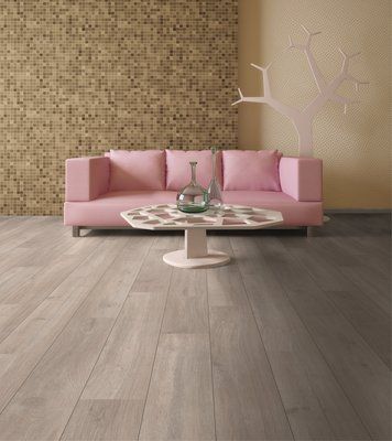 Sol stratifié décor chêne gris rockford - 8 x 192 x 1285 mm - AJ TIMBER