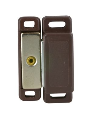 Loqueteau magnétique rectangulaire force 8 kg marron CIME