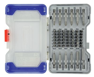 Coffret de 54 embouts de vissage avec porte-embouts TIVOLY