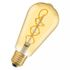 Ampoule LED Edison 1906 filament spirale ambrée E27 4 W = 250 lumens blanc chaud OSRAM