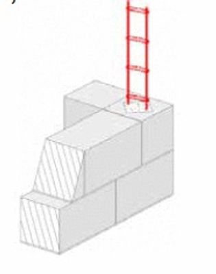 Chaînage aiguille 2 fers à béton diamètre 10 mm 8 x 300 cm