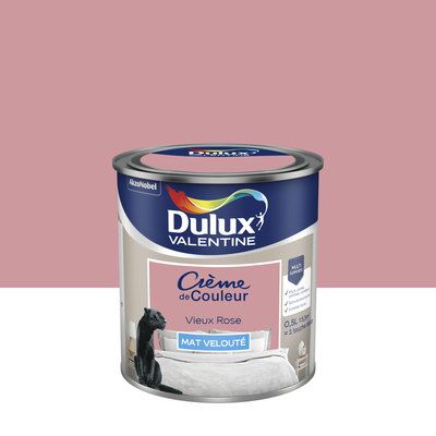 Peinture Crème de Couleur Vieux Rose mat 500 ml - DULUX VALENTINE