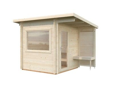 Sauna Sanna 4,1m2 épaisseur 44 mm Livraison incluse domicile  PALMAKO