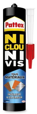 Colle NI CLOU NI VIS universelle blanche 450 G PATTEX