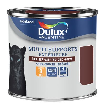 Peinture multi support extérieure ton bois RAL 8015 satin 125 ml - DULUX VALENTINE