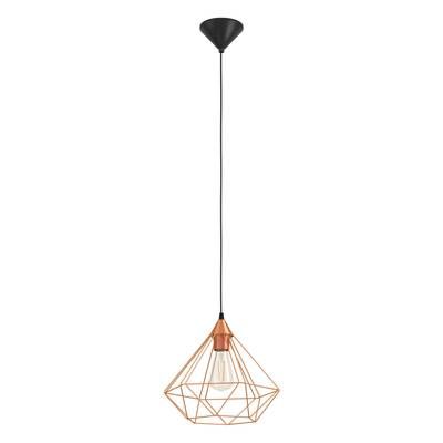 Suspension cuivre et noir E27 60W Ø32,5 cm TARBES - EGLO