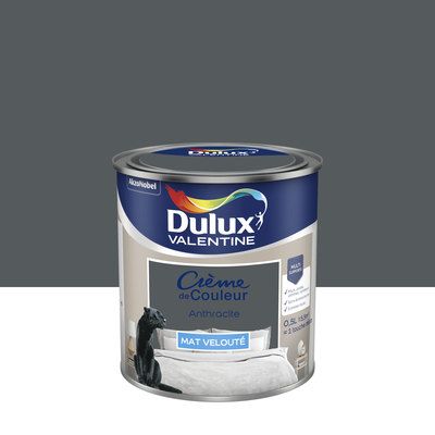 Peinture Crème de Couleur Anthracite mat 500 ml - DULUX VALENTINE