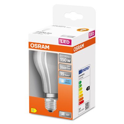 Ampoule LED E27 Rétrofit Dépolie 16 W = 2500 lumens blanc neutre Led Star OSRAM