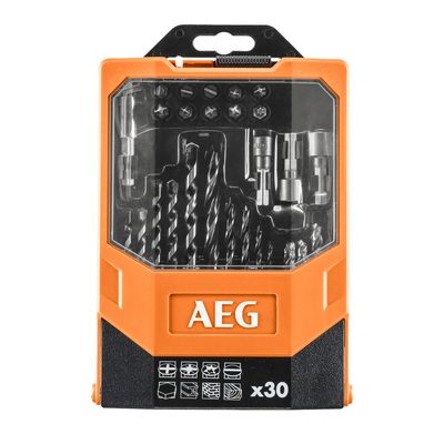 Coffret Access 30 Pièces AEG pour perçage et vissage