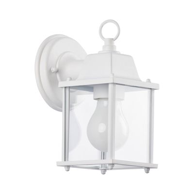 Applique extérieure PALERME métal blanc IP 44 E 27 60 W - COREP