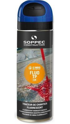 BOMBE TRACAGE FLUO BLEU 500ML - SOPPEC