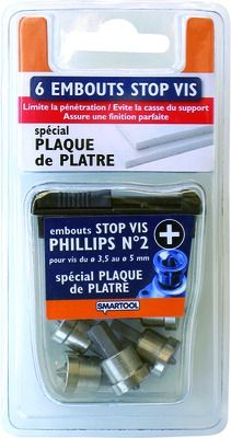 Embouts de vissage spécial plâtre par 6 SMARTOOLS