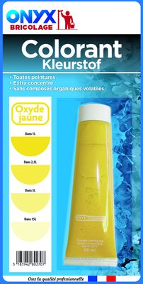 Colorant universel pour peinture oxyde jaune 60 ml ONYX