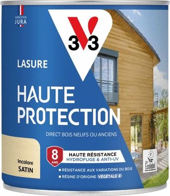 Lasure Haute Protection 8 ans satin incolore 0,75 L V33