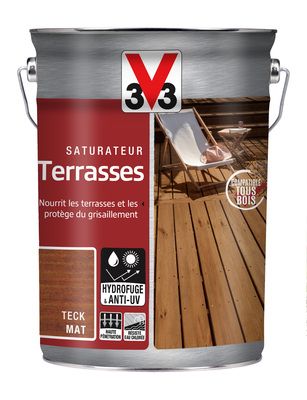 Saturateur pour terrasses teck 5 l V33