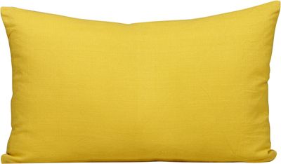 Coussin rectangulaire 30 x 50 cm imprimé motif Ethnic coloris jaune moutarde SADY'S TRADING