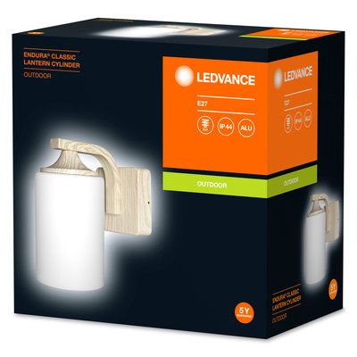 Applique extérieure LANTERN couleur bois IP 43 E 27 60 W - LEDVANCE