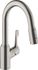 Robinet de cuisine avec douchette Inox Focus 180 - HANSGROHE