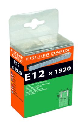 Agrafes E12 12 mm par 1920 FISCHER DAREX