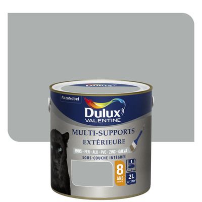 Peinture multi support extérieure satin gris franc 2 l - DULUX VALENTINE