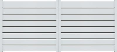 Portail battant Wind aluminium gris 3,5 x 1,7 m avec motorisation incluse Livraison Directe Domicile